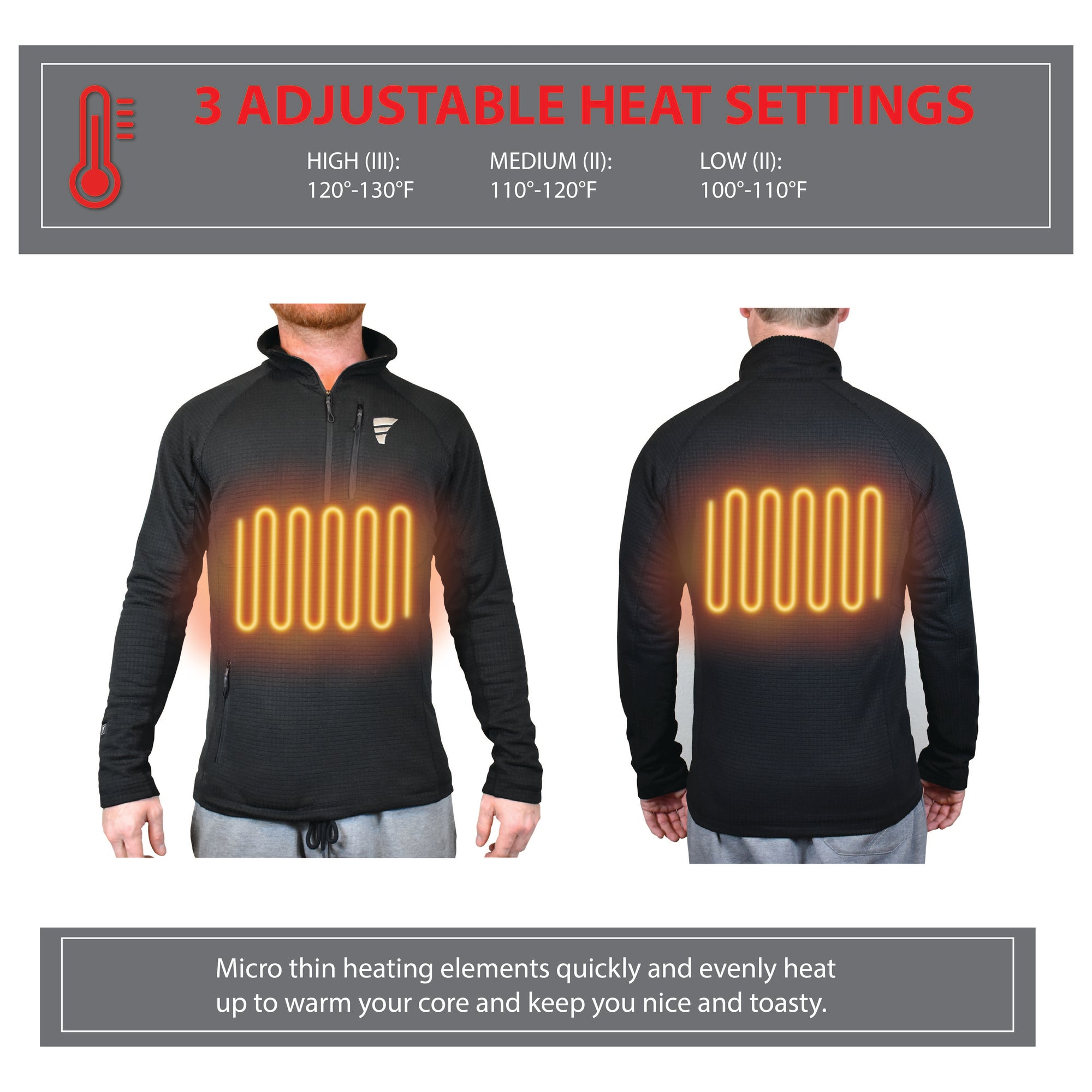 Anseris battery powered heated base layer shirt sweater vest for men and women for snowboarding skiing motorcycle winter activities works like Milwaukee and dewalt heated jackets and warms the core