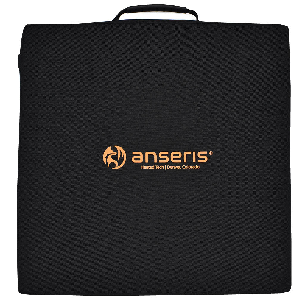 the new battery powered heated bleacher seat cushion by anseris heated clothing makes sitting in the cold at sporting event comfortable
