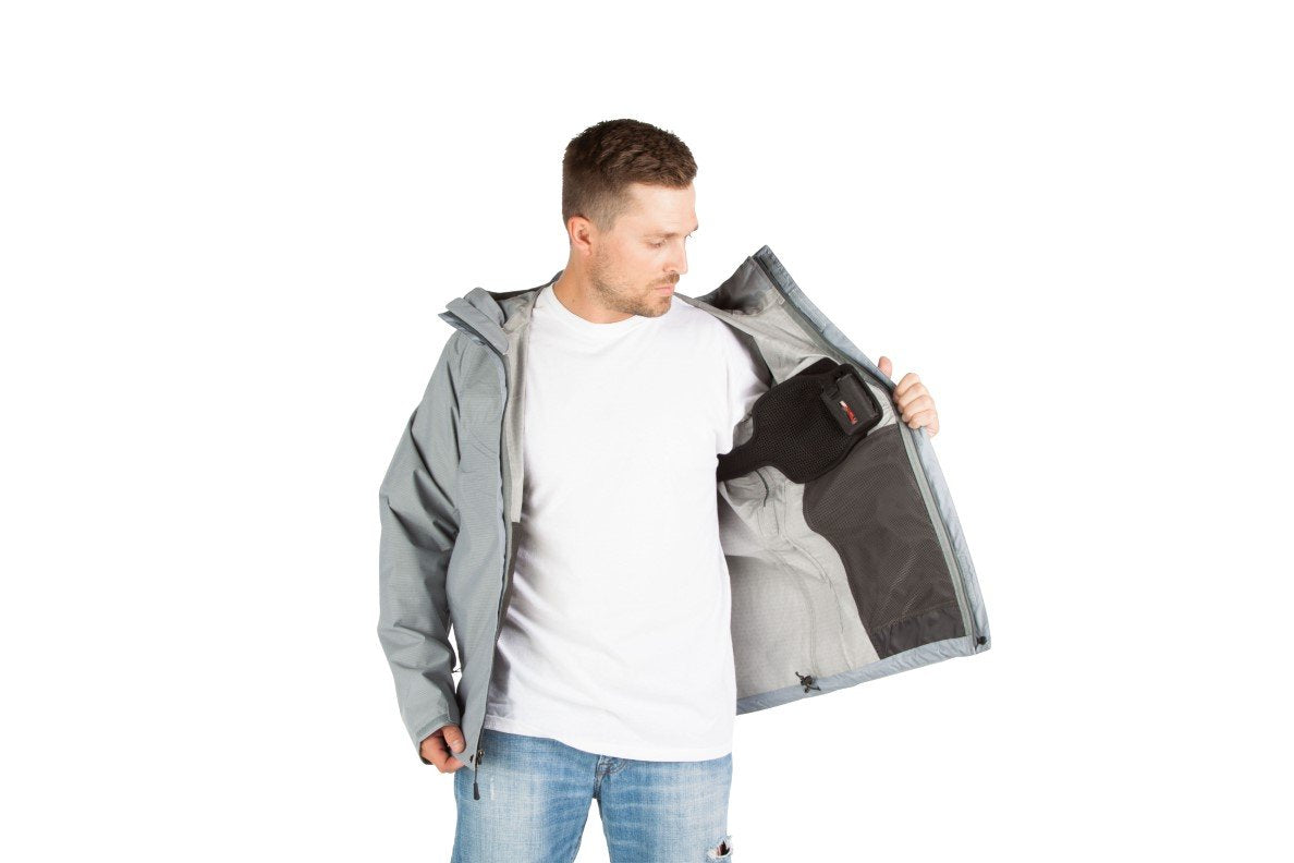 Torch Coat Heater in Men&#39;s North Face jacket transformed into a battery operated heated jacket