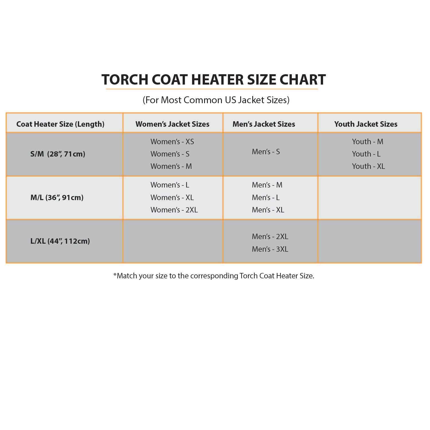 Torch universal coat on sale heater