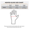 anseris heated glove sizing chart for men and women